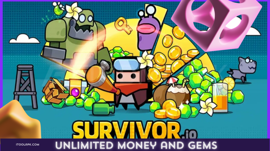 Free Survivor.io Mod Apk Unlimited Money and Gems 2024