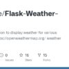 Flask Weather App Web