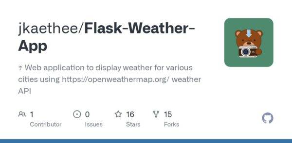 Flask Weather App Web
